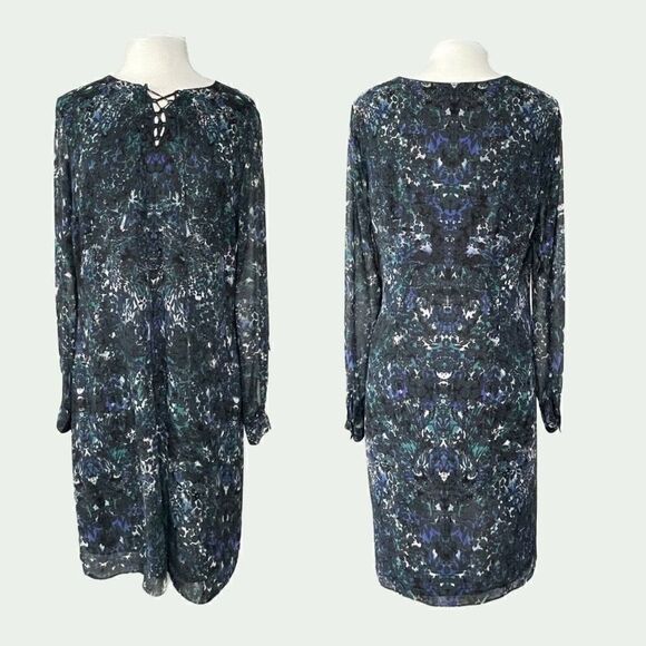 Cabi Noel Eternity Lace Up Dress Damask Floral - Picture 2 of 12